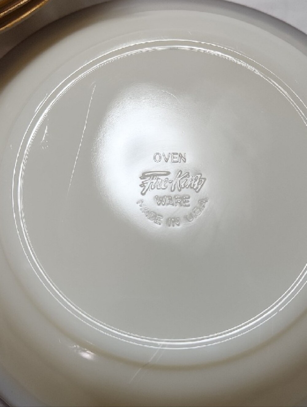 Vintage 1950's Fire-King Swirl Golden Anniversary Coupe Soup Bowl Set Of Six - Picture 5 of 7